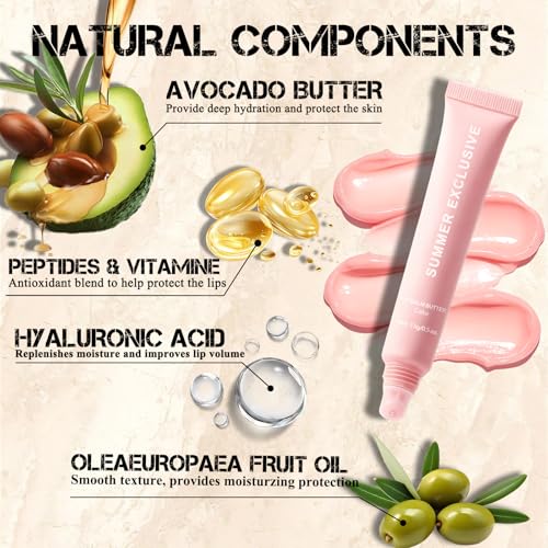 Lip Butter Balm 4-Pack - Hydrating, Non-Sticky, 0.5 Fl Oz Each