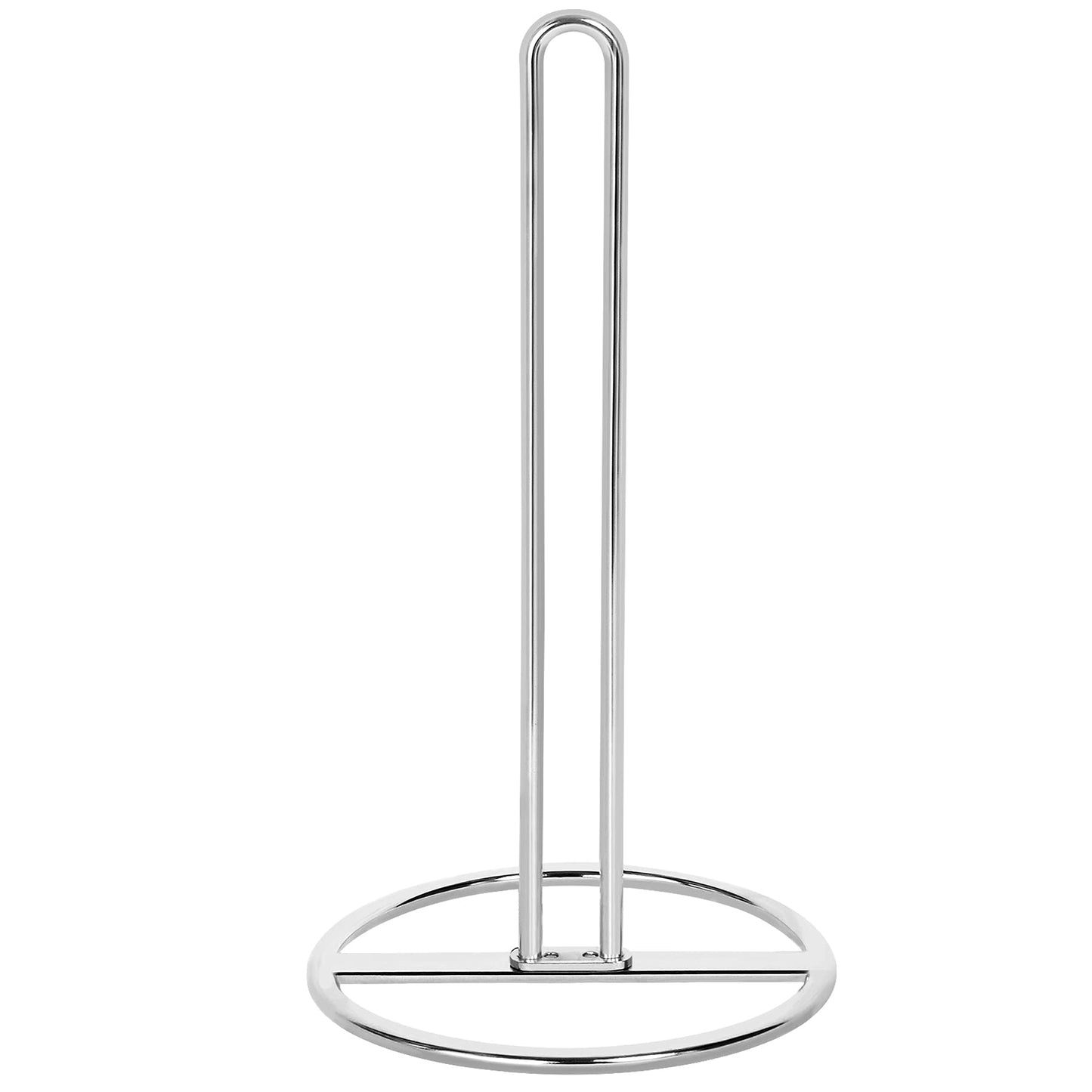 Paper Towel Holder Countertop, OBODING, Kitchen Paper Towel Stand Holder for Kitchen Organization and Storage, Paper Towel Holders for Standard and Large Size Rolls (Silver)