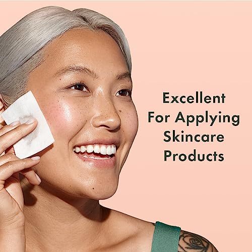 Rael Cotton Pads for Face - Facial Sponge, Square Pad Use with Toner, Makeup Remover, Lint-Free, Soft and Thin, Korean Skin Care (200 Count)