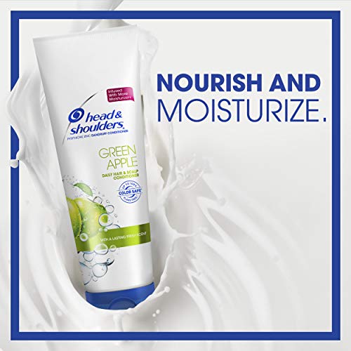 Head & Shoulders Green Apple Anti-Dandruff Conditioner 10.9 Fl Oz - Nourishing & Fresh Scented Hair Care