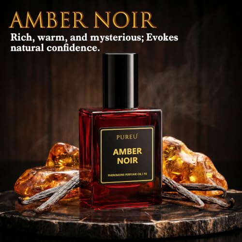 PUREU Amber Noir Pheromone Perfume for Women - 10ml Roll-On