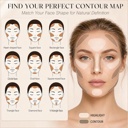 Contour & Highlighter Stick Duo with Brushes – Cool Toned Makeup
