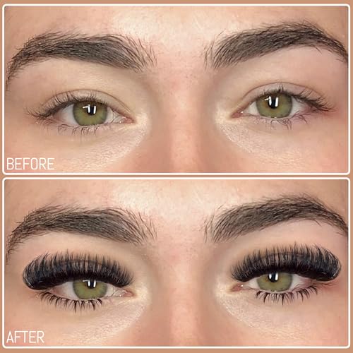 Geeneiya Cluster Eyelash Extensions Kit Bottom Lash Clusters 10-20mm DIY Lash Extension Kit Wispy Volume Individual Eyelashes with Waterproof Lash Bond and Seal Applicator for Beginners