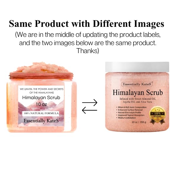 Himalayan Salt Body Scrub with Almond Oil, 10 oz
