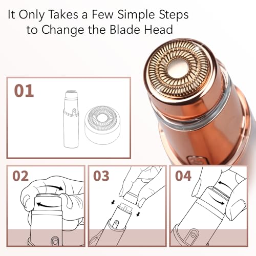 6 Pcs Replacement Heads Compatible with Flawless Hair Removal Gen 2 - Hypoallergenic