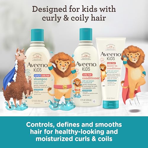 Aveeno Kids Coily Hair Leave-In Conditioner for Toddlers - 8 oz