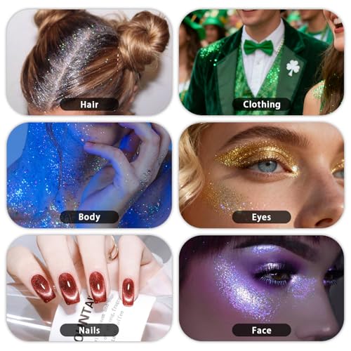 Holographic Glitter Spray for Hair & Body - 10g Meilury