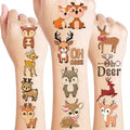 100 PCS Cute Reindeer Temporary Tattoos for Kids