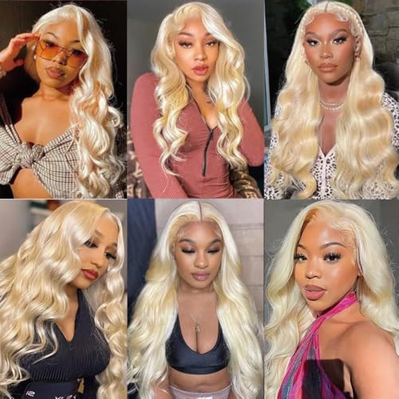 613 Blonde Body Wave Hair Bundles 28 Inch Brazilian Virgin
