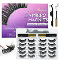 10 Pairs Cat-Eye Magnetic Eyelashes with Eyeliner - Natural Look