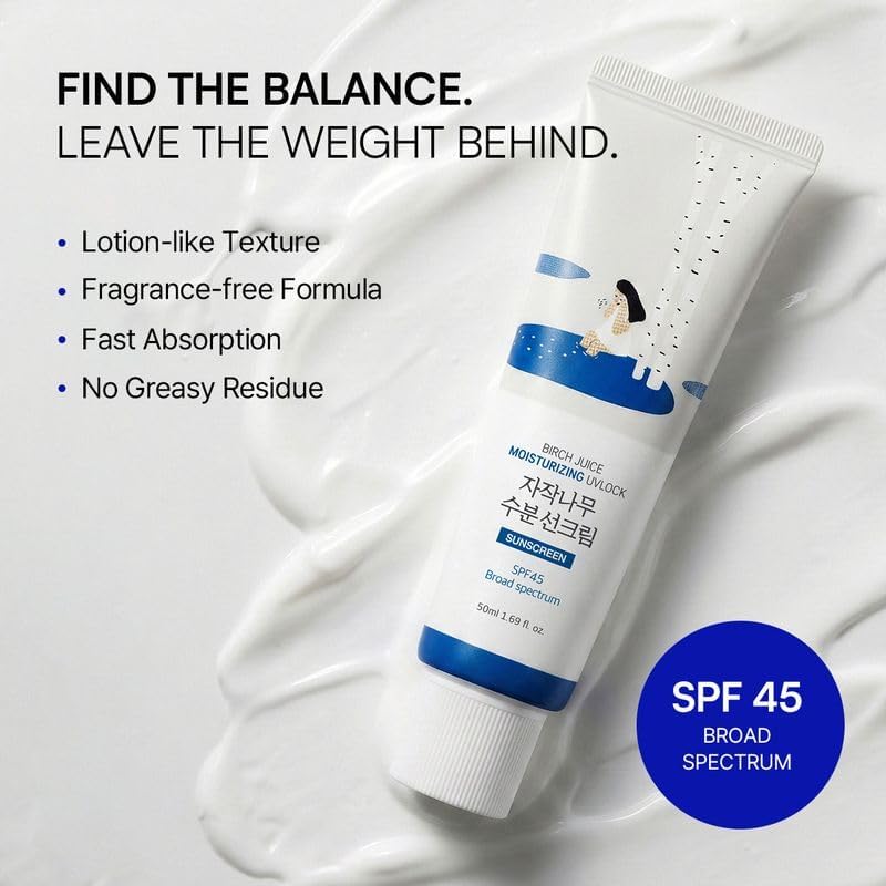 ROUND LAB Birch Juice UV Lock SPF 45 Sunscreen 1.69oz