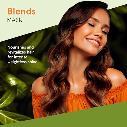 Inoar Blends Mask with Vitamin C & Argan Oil Moisturizing Hair Treatment for Dry Hair, Vegan & Cruelty-Free, 8.8 Fl Oz