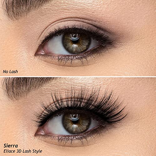 Eliace 15 Pairs 3D Wispy False Eyelashes - Reusable & Vegan