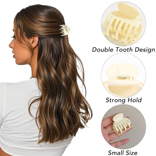Small Claw Clips for Thin Hair - 12 Pack Mini Jaw Clips