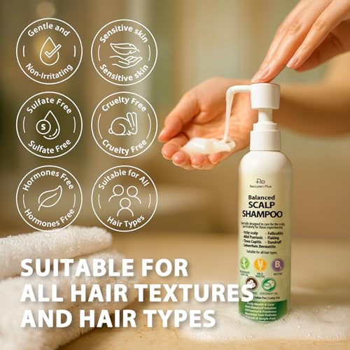 Recuren Plus Antifungal Shampoo for Dandruff & Scalp Relief - 8.8 fl. oz