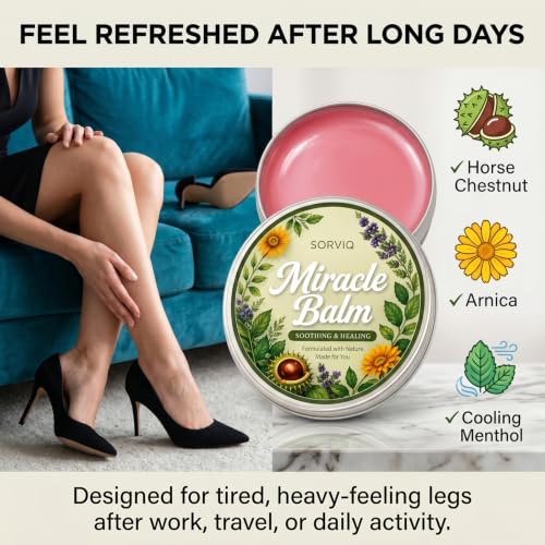 Horse Chestnut Leg Balm for Tired, Heavy Legs