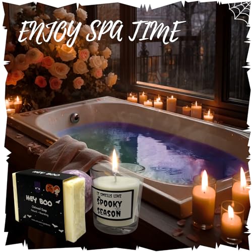 Halloween Boo Basket for Women - Festive Gift with Spooky Glass Cups