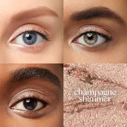Julep Eyeshadow 101 Cream-to-Powder Waterproof Shadow Stick ? Champagne Shimmer ? Long-Lasting, Crease-Proof, Medium Golden-Beige Shimmer Cream Eyeshadow with Built-in Smudger