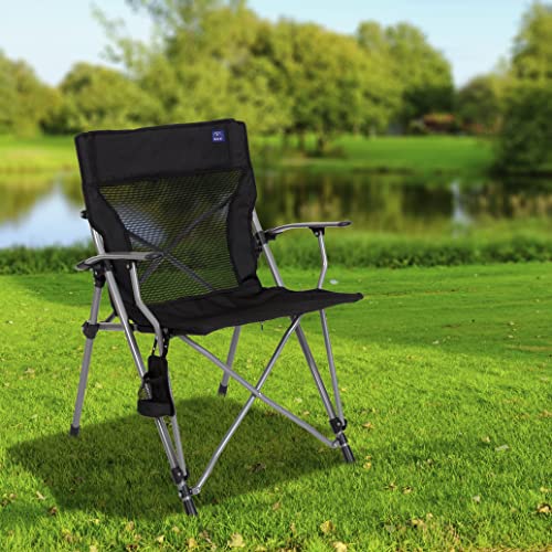 MACSPORTS Hard Arm Tension Chair, Black