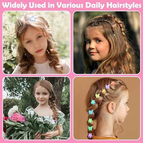 Toddler Hair Accessories, Cotton Toddler Elastic Hair Ties Baby Hair Ties with Hair Clips Hair Tail Tools, Girls Hair Accessories for Girls Baby Toddlers Kids