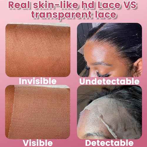 5x5 14 inch HD Lace Closure Human Hair Skin-like 0.1mm thin frontal 100% Virgin Hair pre plucked Natural Black Body Wave