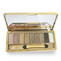 9 Color Shimmer Eyeshadow Palette with Brush & Mirror Set
