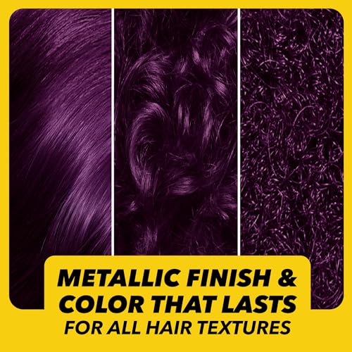 got2b Metallics Permanent Hair Dye, Amethyst Chrome M69, Hair Color for Women & Men, Formulated with Metallic-Shine Booster for Cool, Shimmering Tones, Lasts Up to 30 Washes, 1 Kit