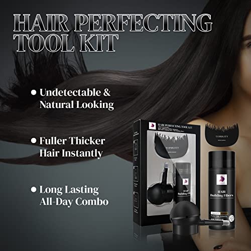 Hair Building Fibers for Thinning Hair - 3-in-1 Kit