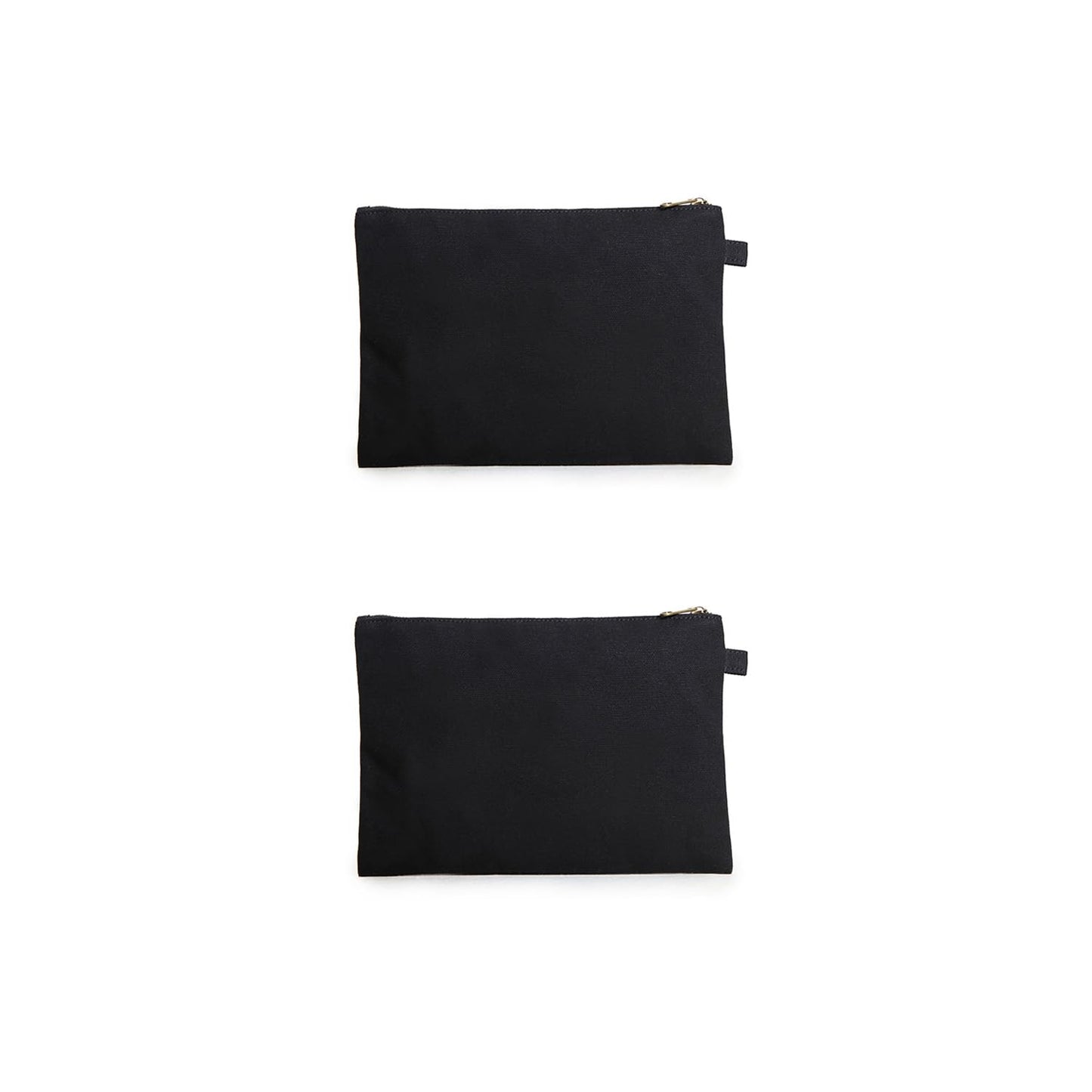 YONBEN Zipper Pouch Storage Bag Simple and Stylish Women's Cosmetic and Travel Bag (Black-basic-2)