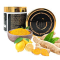 Foaming Body Scrub Turmeric & Lemon | Natural Exfoliating Body Scrub for All Skin Types| Brightening Body Scrub, Hydrating Turmeric Scrub for Dark Spots, Smooth Skin (280g)