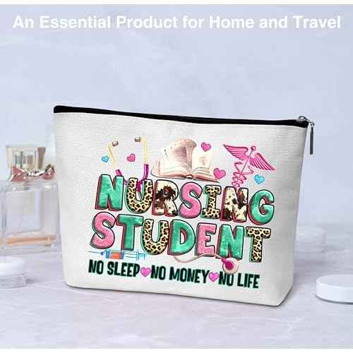 Nurse Bag Nursing Student Gifts Makeup Cosmetic Bag for Women, Nurse Accessories for Work, Nursing Bags for Nurses, Nurse Graduation Gift - C04