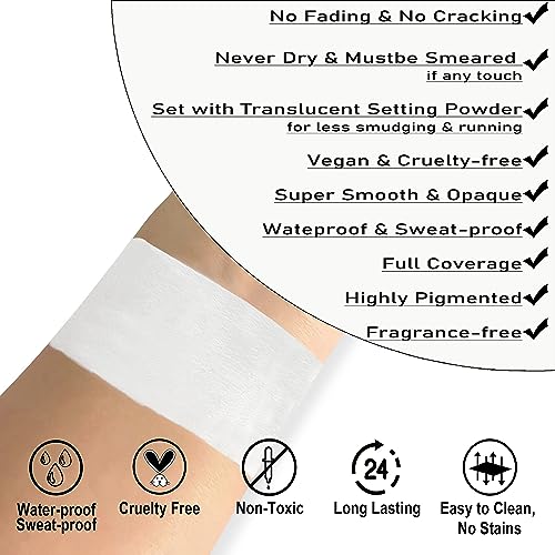 CCbeauty Clown White Face Paint Stick – Professional SFX Makeup