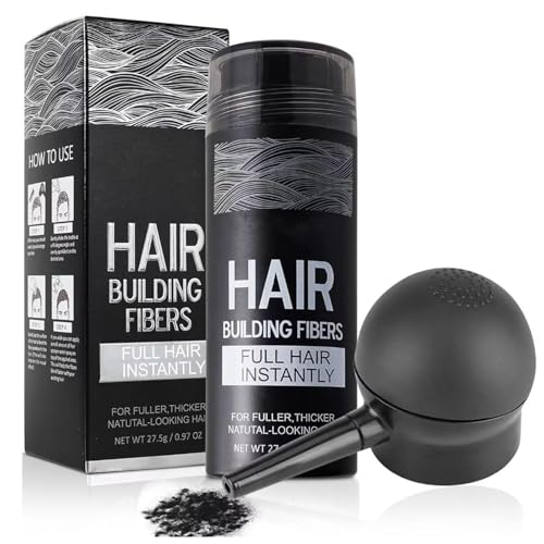 Hair Building Fibers with Spray Applicator for Thinning Hair