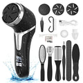 Electric Callus Remover with Vacuum - Rechargeable Foot File Kit