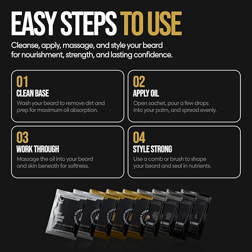 The Beard Struggle 9 Beard Oil Voyager Sample Pack, Variety Beard Oil for Men Sampler with 9 Different Scents, All Natural Ingredients, Beard Growth Oil for Soft and Healthy Hair, Day Liquid Tonic