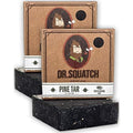 Dr. Squatch Pine Tar Soap 2-Pack Bundle - Mens Bar with Natural Woodsy Scent and Skin Exfoliating Scrub ? Handmade with Pine, Coconut, Olive Organic Oils in USA (2 Bar Set)