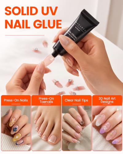 Makartt Solid Nail Glue Gel for Press On Nails - 15ML
