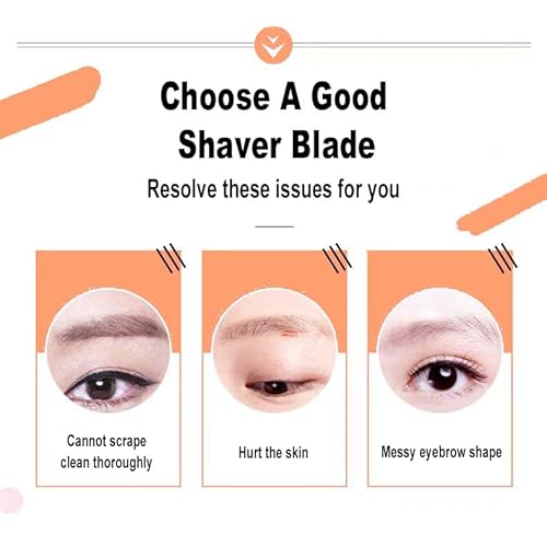Eyebrow Hair Remover Replacement Heads with Painless Replacement Blades Compatible with Flawless Facial Eyebrow Hair Remover, Perfect for Beauty Enthusiasts Daily Use (Rose Gold, 4 Pack)