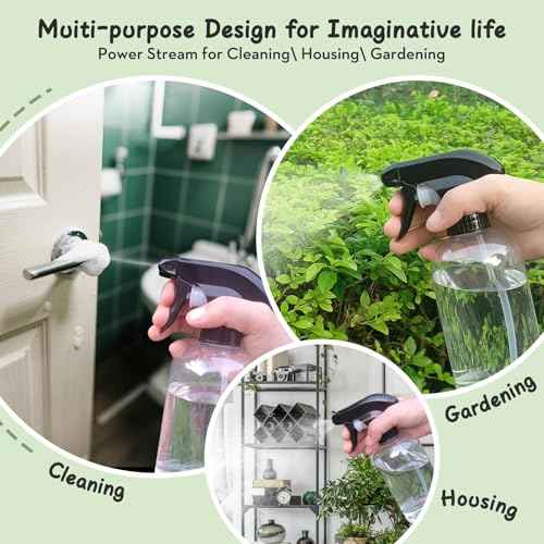 Bynccea Spray Bottle Empty Spray Bottles PET -10 oz/300 ml Plastic Water Sprayer bottles Refillable Containers Fine Mist Small Spray Bottles for Cleaning Solutions, Cooking, Hair