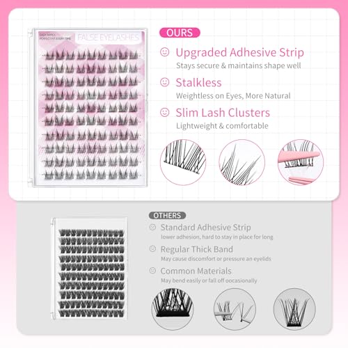 Self-Adhesive Lash Clusters 11-13MM - 90 pcs Wispy