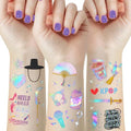 Iridescent Pre-Cut Demon Cartoon Hunters Temporary Tattoos - Demon Movie Hunter Party Decorations & Favors Stickers Gift for Korean Idol Movie Birthday Party Goodie Bag Stuffers & Prize Supplies