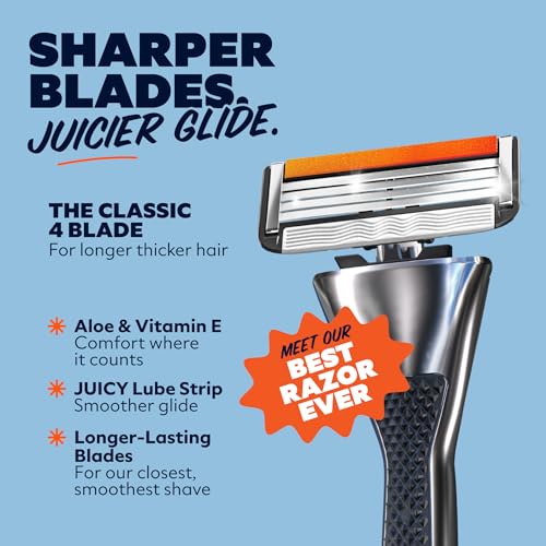 Dollar Shave Club | The VIP Shave Set | 4 Swift Rinse Refill Cartridges, 1 Heavy Metal Handle, 1 Shave Butter 3 ounce, 1 Razor Cover, Razors for Men