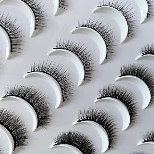 DAODER Faux Mink False Eyelashes 9-11mm 20 Pairs