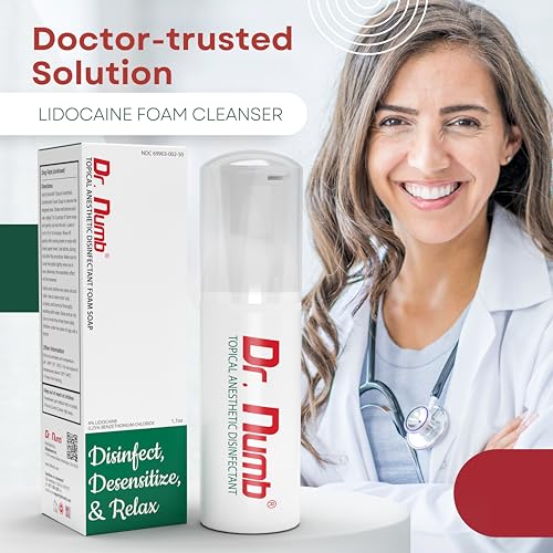 Dr. Numb 4% Lidocaine Topical Anesthetic Foam Soap 1.7 oz