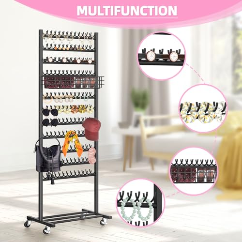 2-Sided Braiding Hair Rack with 286 Pegs & Wheels