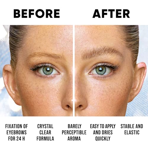 Brow Styling Gel with Pro Wax, Clear Waterproof Shaping Soap, Lamination Effect for Fluffy Brows