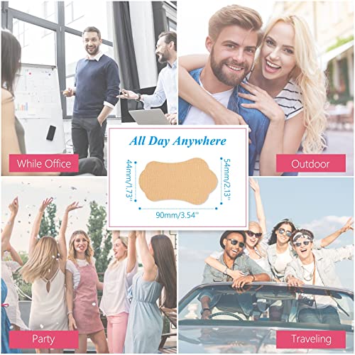 Invisible Underarm Sweat Pads – 28 Self-Adhesive Cotton Absorbent Stickers for Men & Women