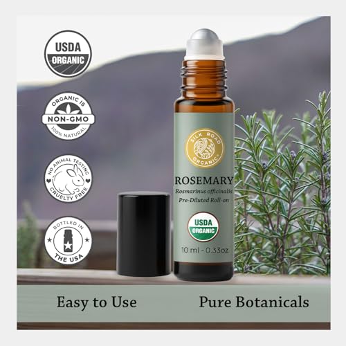 Organic Rosemary & Jojoba Roll-On Oil | Hair Growth & Focus