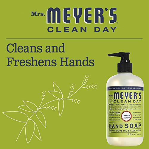 Mrs. Meyers Liquid Hand Soap Lemon Verbena, 12.5 oz (Pack of 2)