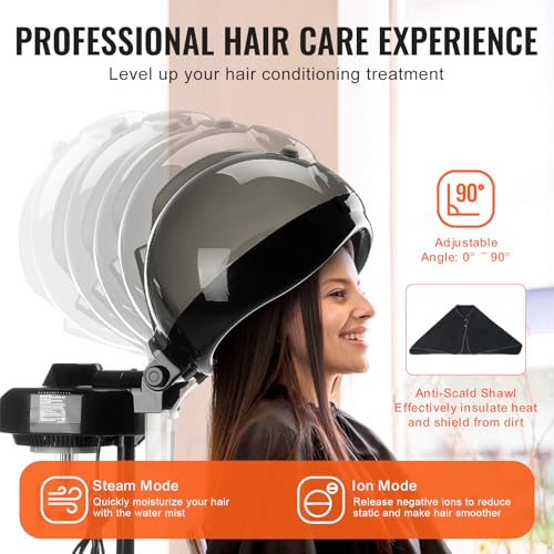 VEVOR Standing Hair Steamer with Ionic Technology & Timer